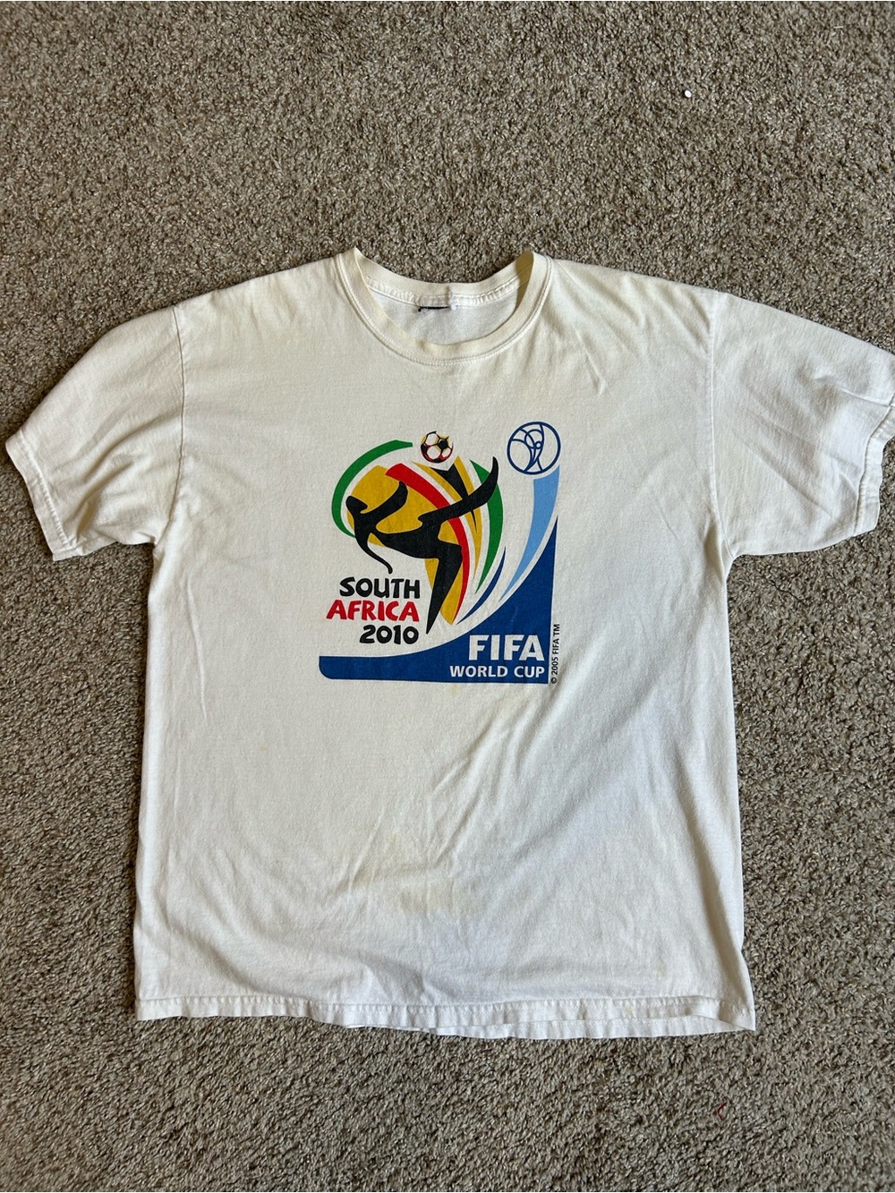 adidas White FIFA World Cup South Africa 2010 Graphic Tee